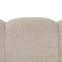 Sofá BRUMA de 3 plazas con chaiselongue, detalle del tejido en beige