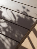 Mesa Tevere 147 extensible en tortora, detalle de las lamas – Nardi